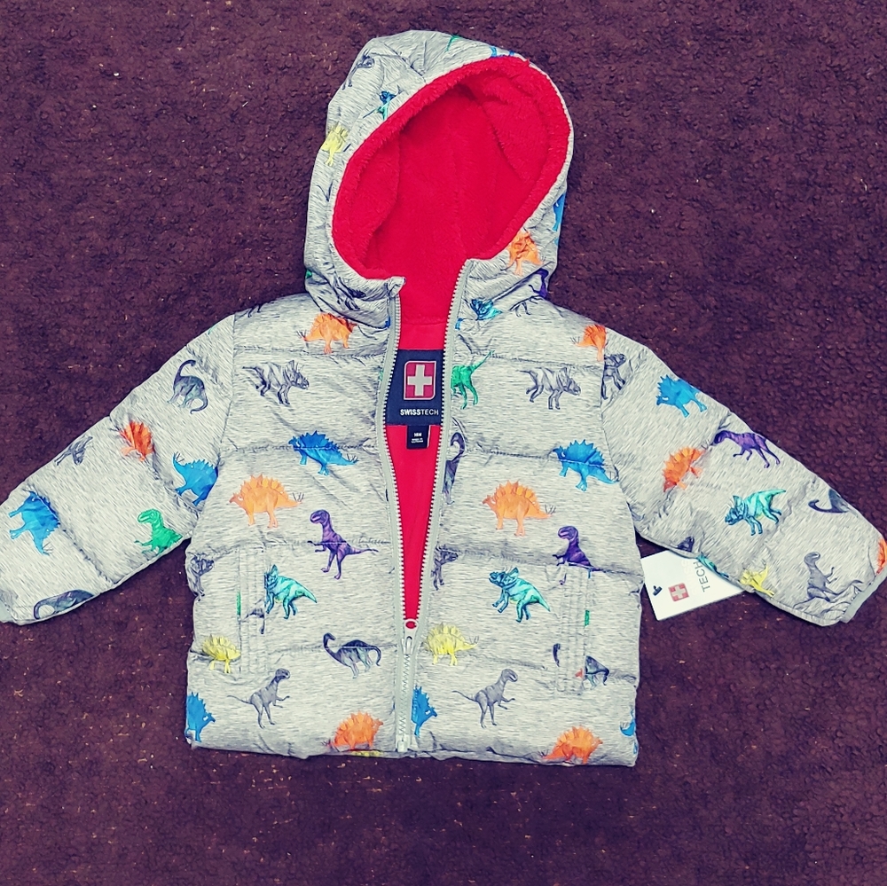 NWT Swiss Tech Boys 18 month Dinosaur Jacket